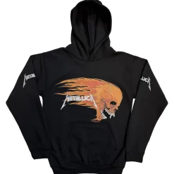 Outlet Metallica: Worn Pushead Flaming Skull - Huppari Metallica|Hupparit