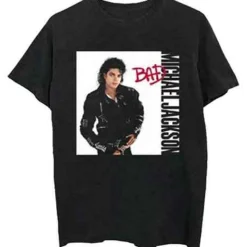 Discount Michael Jackson Bad - T-paita, musta T-Paidat|Bändipaidat