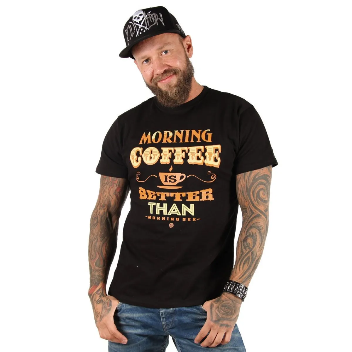 Clearance Morning Coffee - T-paita Asenne T-Paidat|Asenne T-Paidat