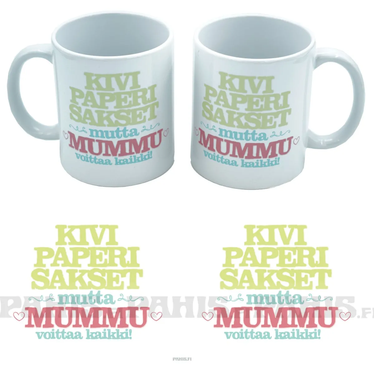 Hot Mummu voittaa kaikki - Muki Huumorimukit|Mukit Sukulaisille