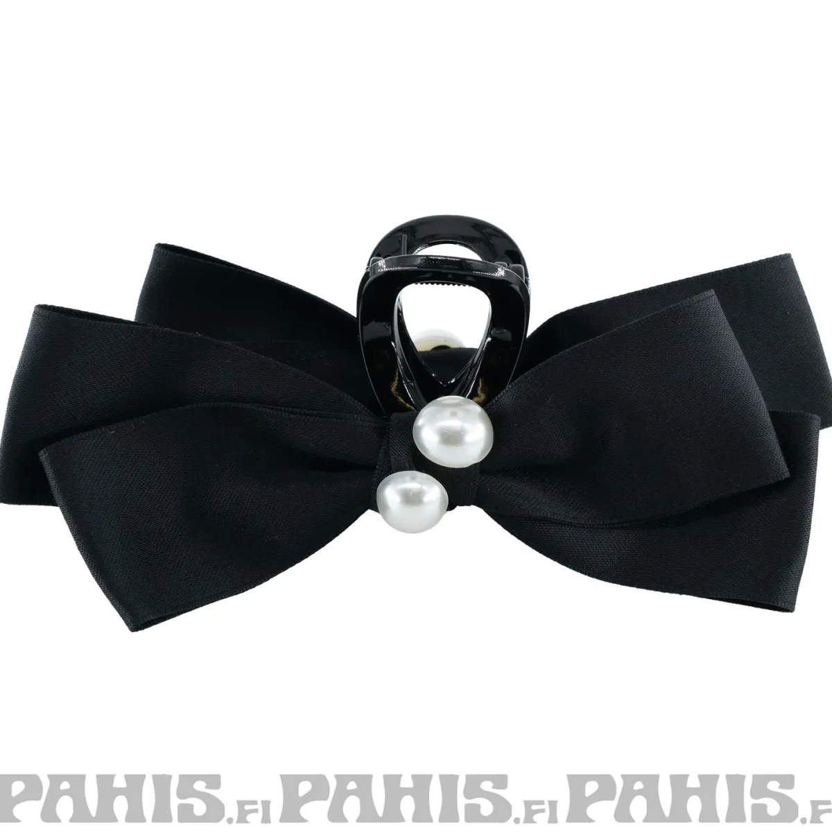 Best Musta helmikoristeltu hiusklipsi 12cm Hiuskoristeet|Pinup-Kamaa