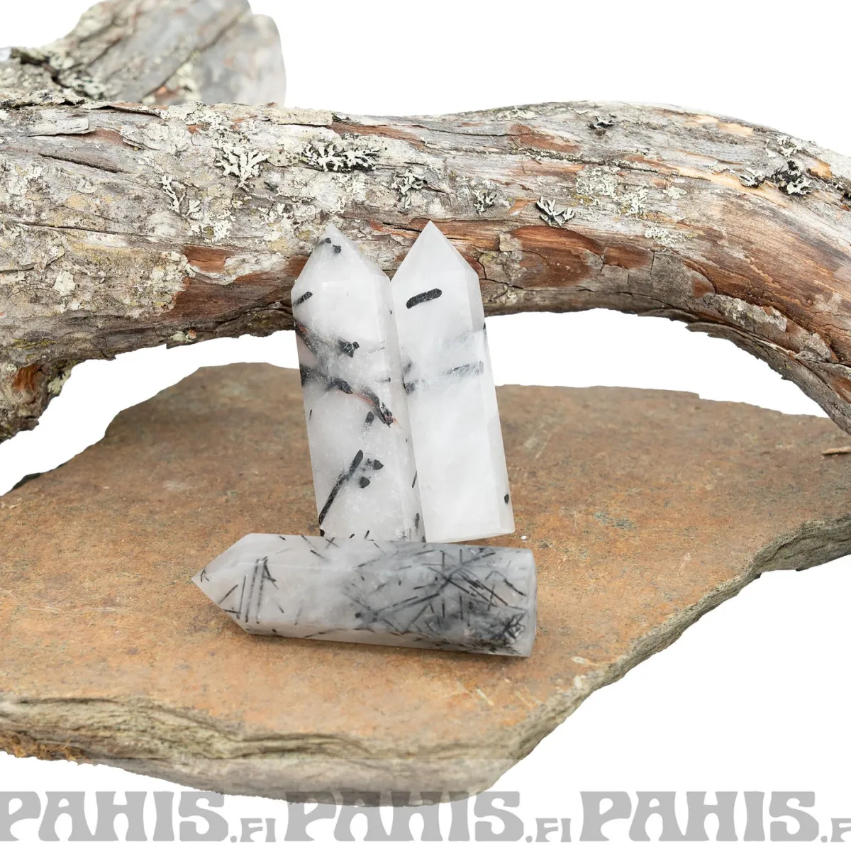 Outlet Musta rutiilikvartsi -torni Rutiilikvartsi|Kiviesineet
