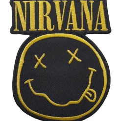 Hot Nirvana: Logo &happy face - Kangasmerkki Kangasmerkit|Nirvana