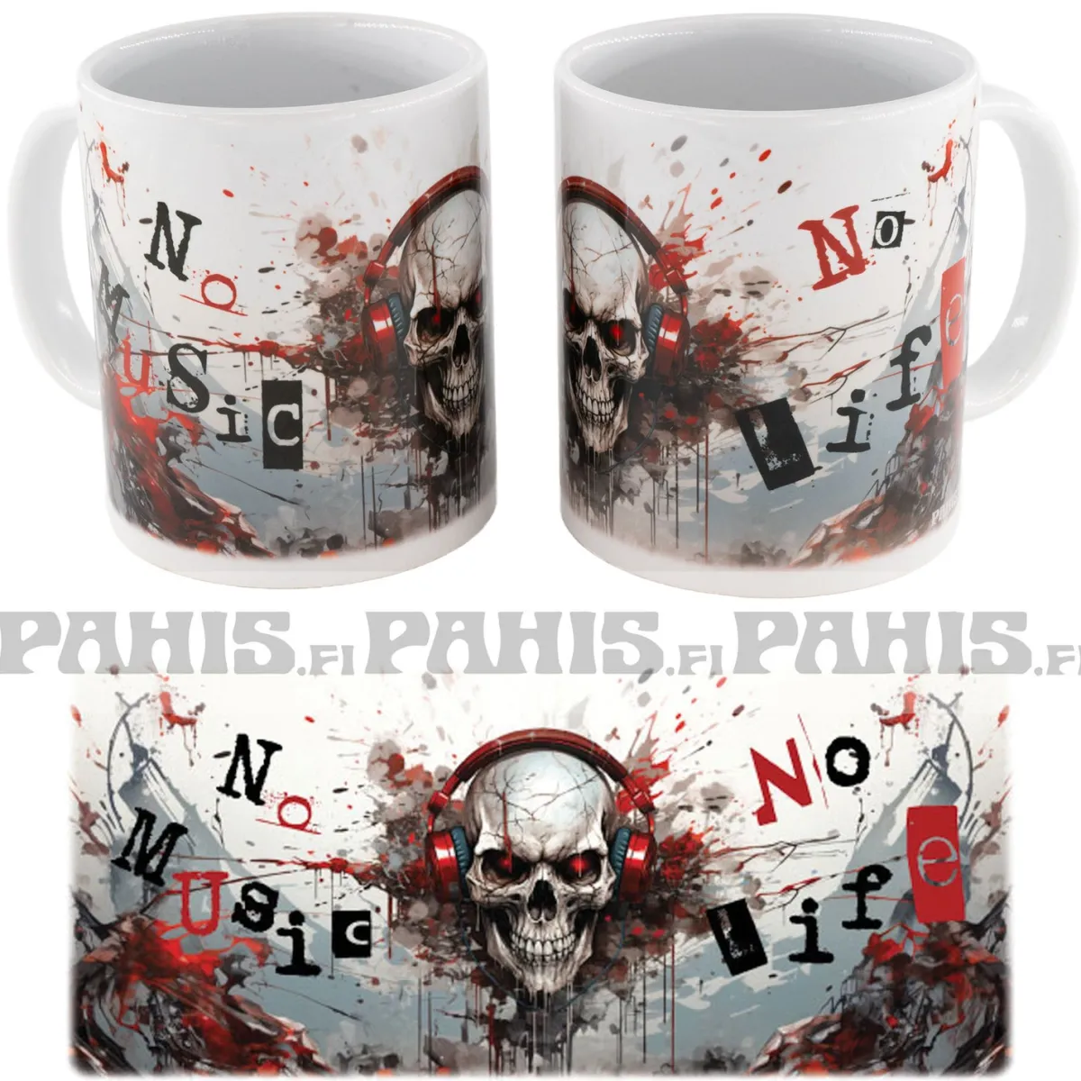 Discount No music No life III - Muki Muut Mukit|Bändimukit Ja -Lasit