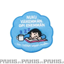 Sale Nuku vähemmän opi enemmän - haalarimerkki Haalarimerkit