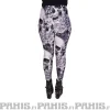 Hot Flower Skull - legginsit Leggingsit|Urban Wear Katukamaa