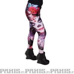 New Sugar Skull & Roses - legginsit Leggingsit|Urban Wear Katukamaa