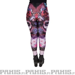 New Sugar Skull & Roses - legginsit Leggingsit|Urban Wear Katukamaa