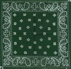 Online Paisley Green - Bandana huivi Bandanat