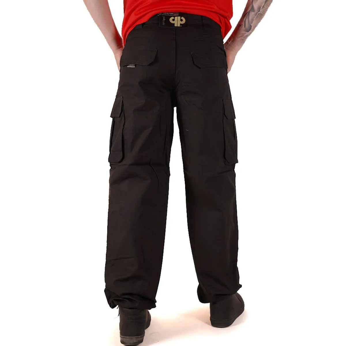 Outlet Basic Cargo Pants- Reisitaskuhousut, musta Reisitaskuhousut|Urban Wear Katukamaa
