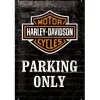 Discount Peltikyltti 20x30cm - Harley Davidson Parking Only Harley Davidson