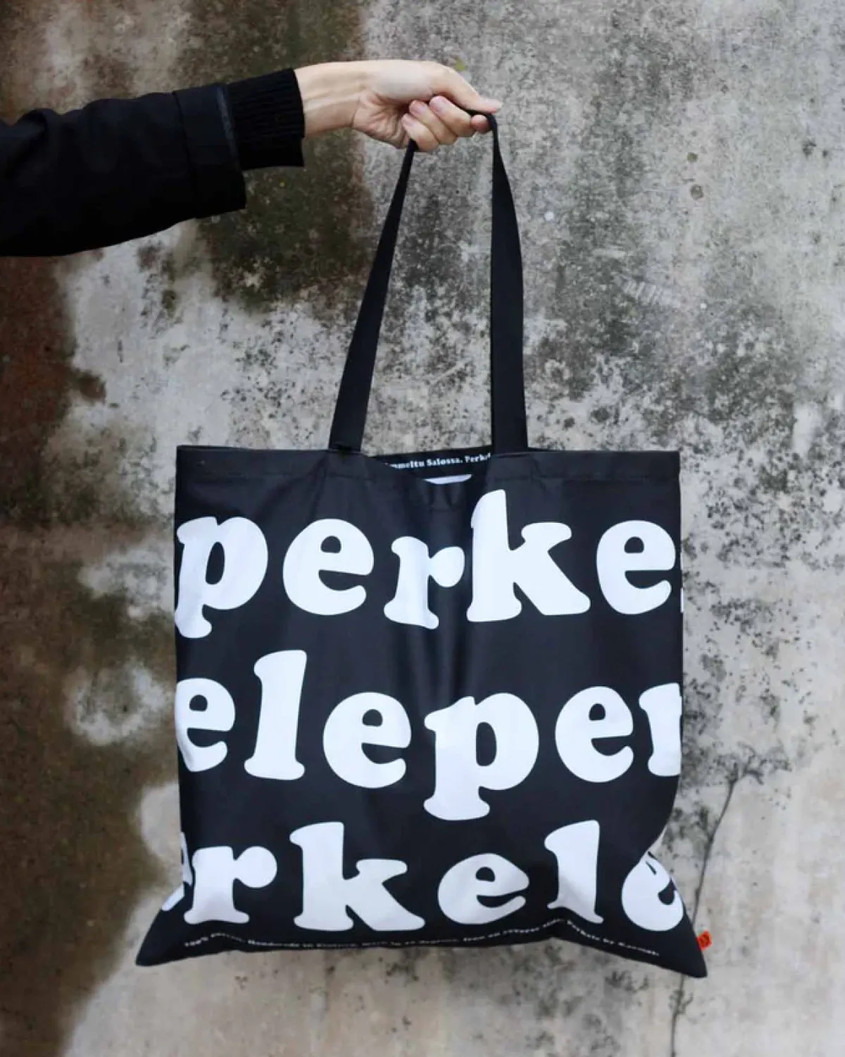 Clearance Perkele kangaskassi, Musta Goottikamaa|Festarikamaa
