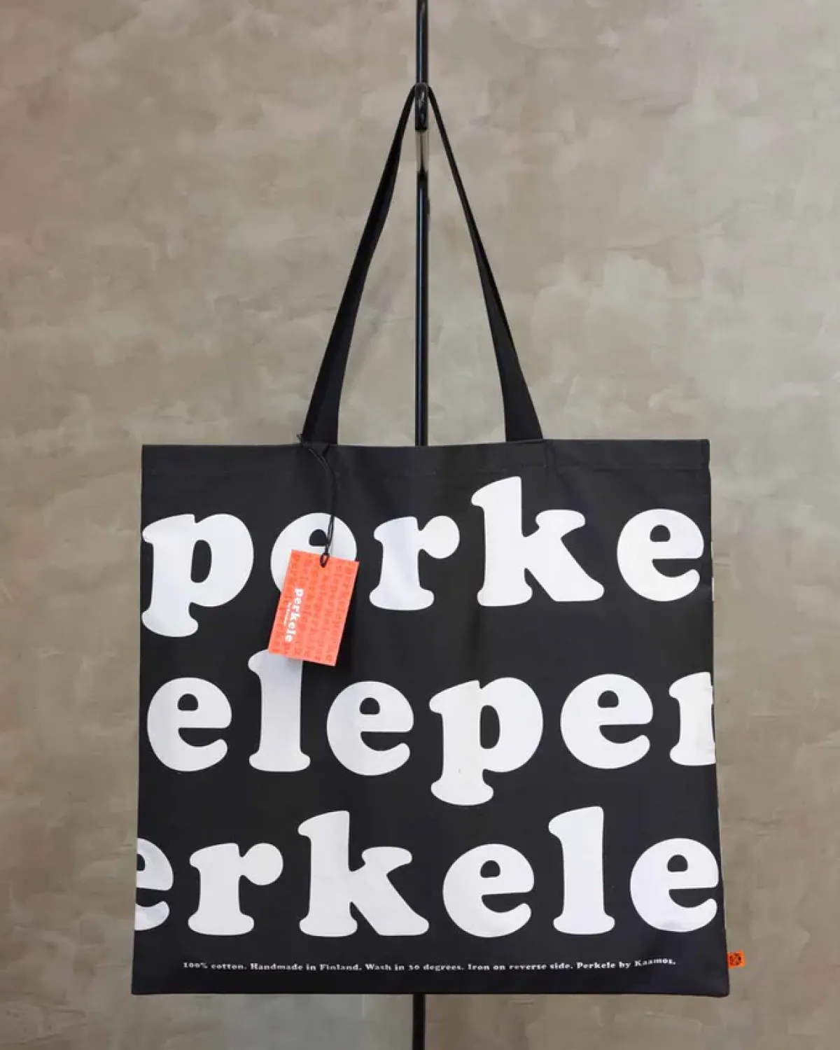 Clearance Perkele kangaskassi, Musta Goottikamaa|Festarikamaa