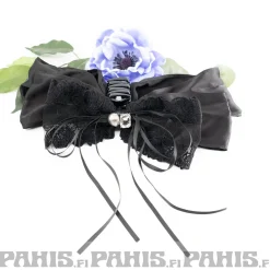 Pitsi rusetti hiusklipsi kivillä 4cm Hiuskoristeet|Pinup-Kamaa