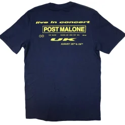 New Post Malone: Live in Concert - T-paita, tummansininen Post Malone|T-Paidat