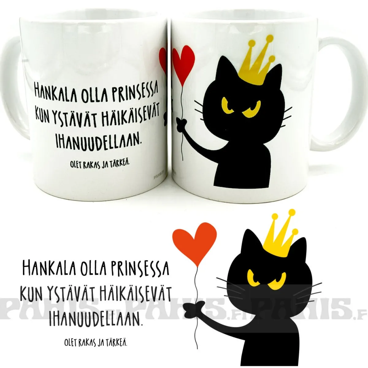 Outlet Prinsessan ystävät - Muki Huumorimukit|Kissamukit