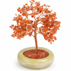Punainen akaatti - Kristallipuu, 25cm Akaatti|Kiviesineet