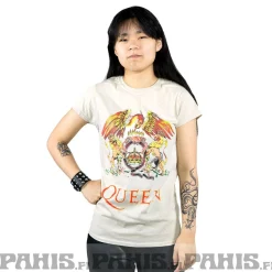 Hot Queen Classic Crest - Naisten T-paita, beige Queen|T-Paidat