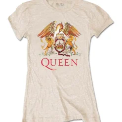 Hot Queen Classic Crest - Naisten T-paita, beige Queen|T-Paidat