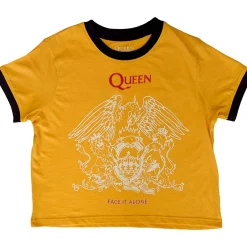 Clearance Queen: Face It Alone Crest Ringer - Crop Toppi Queen|Topit