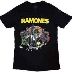 Ramones: Cartoon Band - T-paita T-Paidat|Bändipaidat