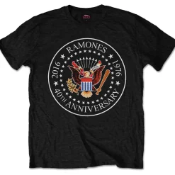 Online Ramones 40th anniversary seal - T-paita T-Paidat|Bändipaidat