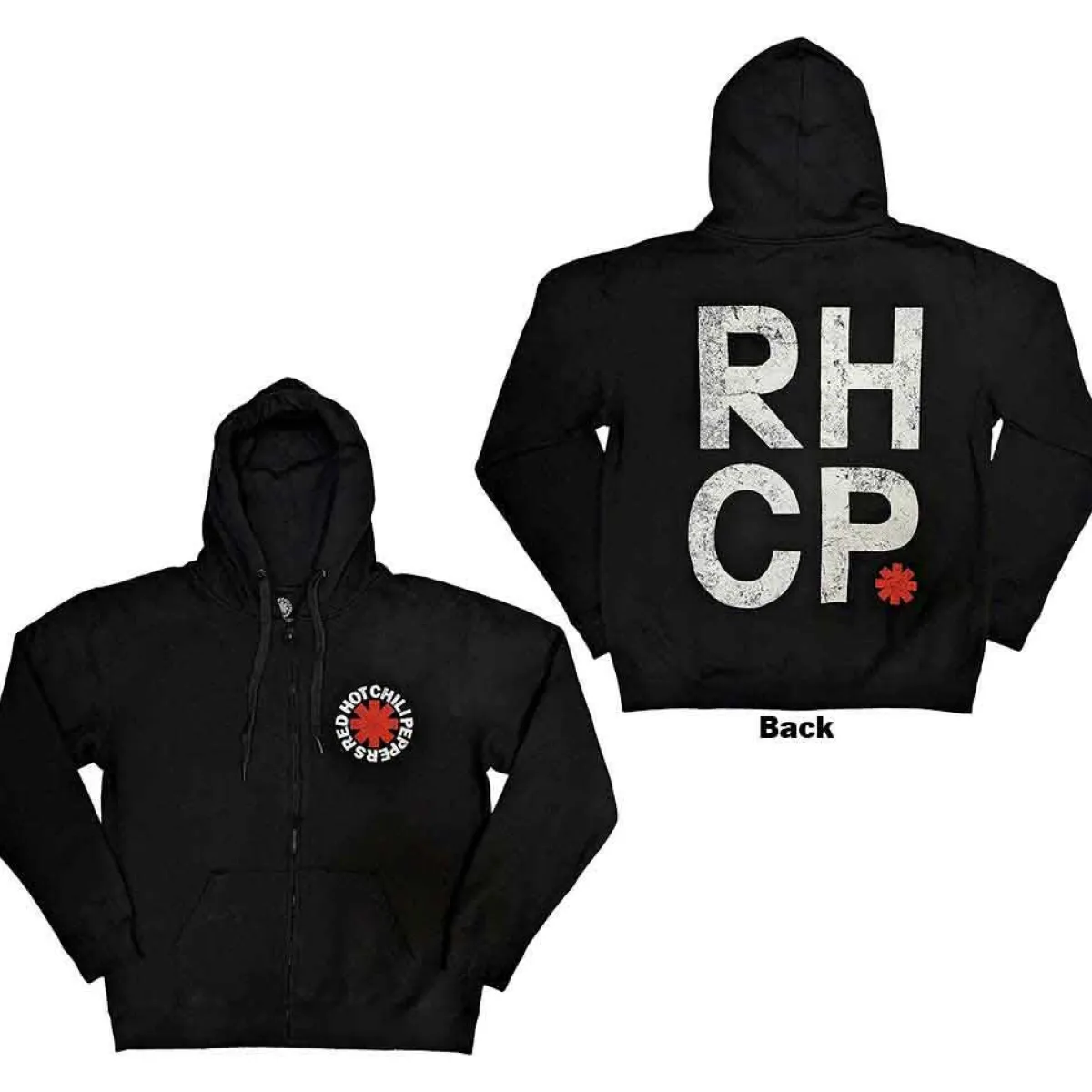Online Red Hot Chili Peppers Red Asterisk - Vetoketjuhuppari Hupparit|Bändipaidat