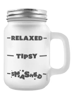 Sale Relaxed, Tipsy, Smashed - Lasi kannella Goottikamaa|Juoma- Ja Shottilasit