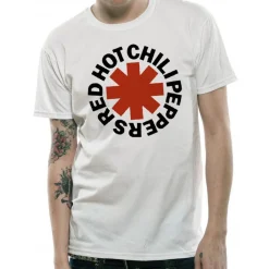 New RHCP Asterisk - T-paita, valkoinen T-Paidat|Bändipaidat