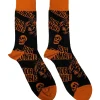 Sale Rob Zombie: Skull face orange - Nilkkasukat Rock´N´Roll Lifestyle|Sukat