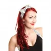Hot Polka - hiuspanta, valkoinen/musta Rockabilly|Hiuskoristeet