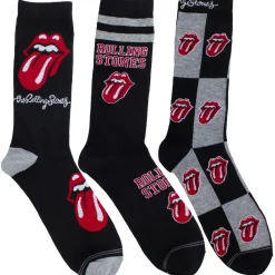 Sale Rolling Stones: Logos - Sukkasetti kitararasiassa, 3-pack The Rolling Stones|Sukat