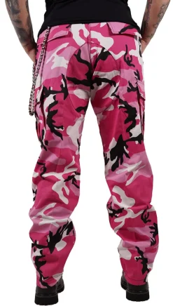 Best Color Camo BDU - Reisitaskuhousut, pink camo Reisitaskuhousut|Camot