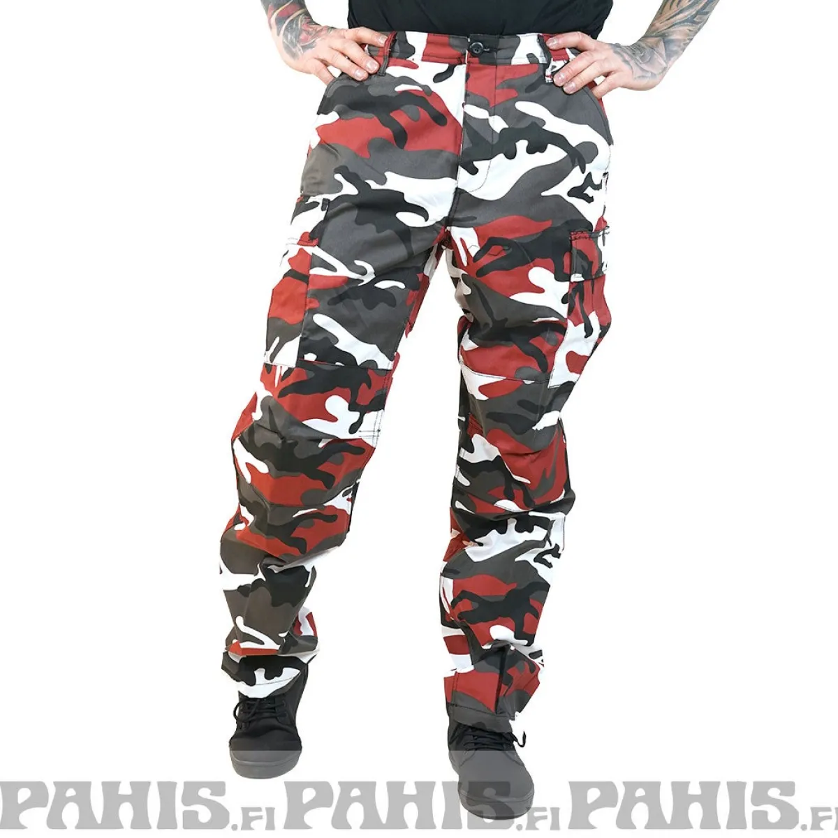 Outlet Color Camo BDU - Reisitaskuhousut, red camo Reisitaskuhousut|Bikerit
