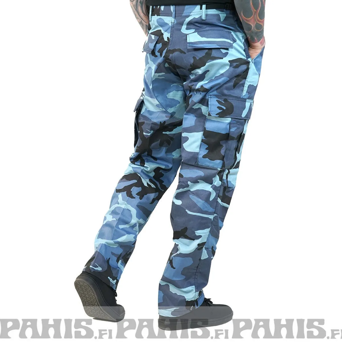 New Color Camo BDU - Reisitaskuhousut, sky blue Reisitaskuhousut|Camot