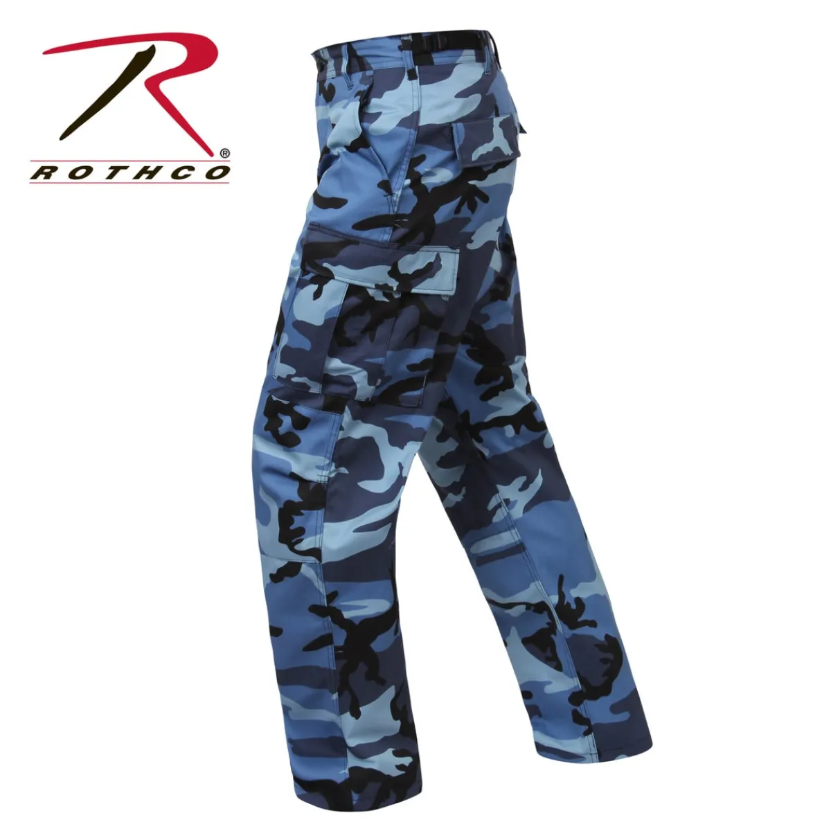 New Color Camo BDU - Reisitaskuhousut, sky blue Reisitaskuhousut|Camot