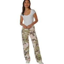 Outlet Pink Camo Vintage - Naisten reisitaskuhousut Reisitaskuhousut|Camot