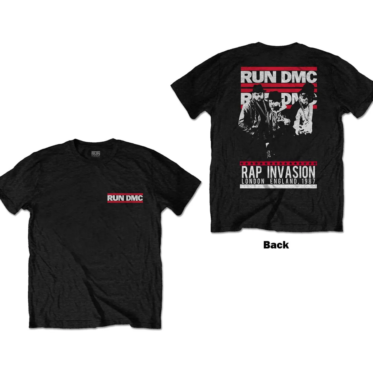 Sale Run DMC Rap Invasion - T-paita T-Paidat|Bändipaidat