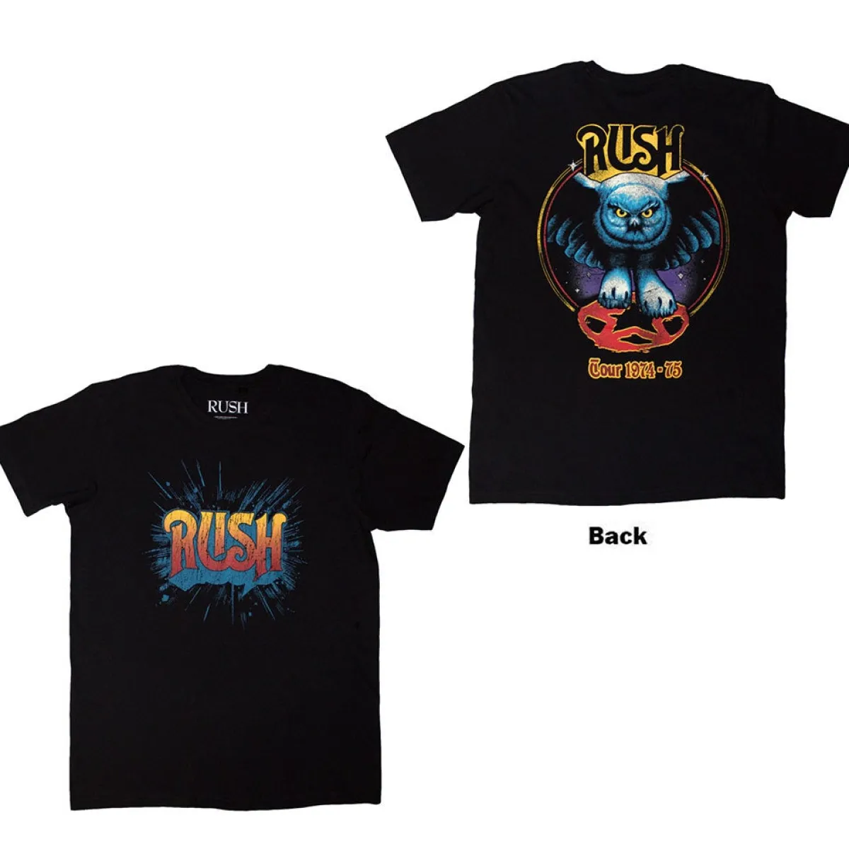 Best Rush: Tour ´74 -´75 - T-Paita Rush|T-Paidat