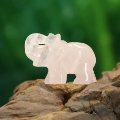 Sale Ruusukvartsi - Mini elefantti Kiviesineet|Ruusukvartsi