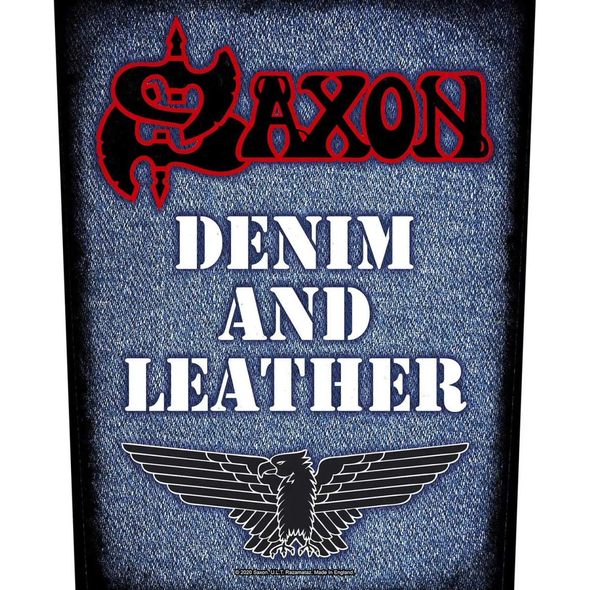 New Saxon: Denim & Leather - Selkämerkki Saxon|Selkämerkit