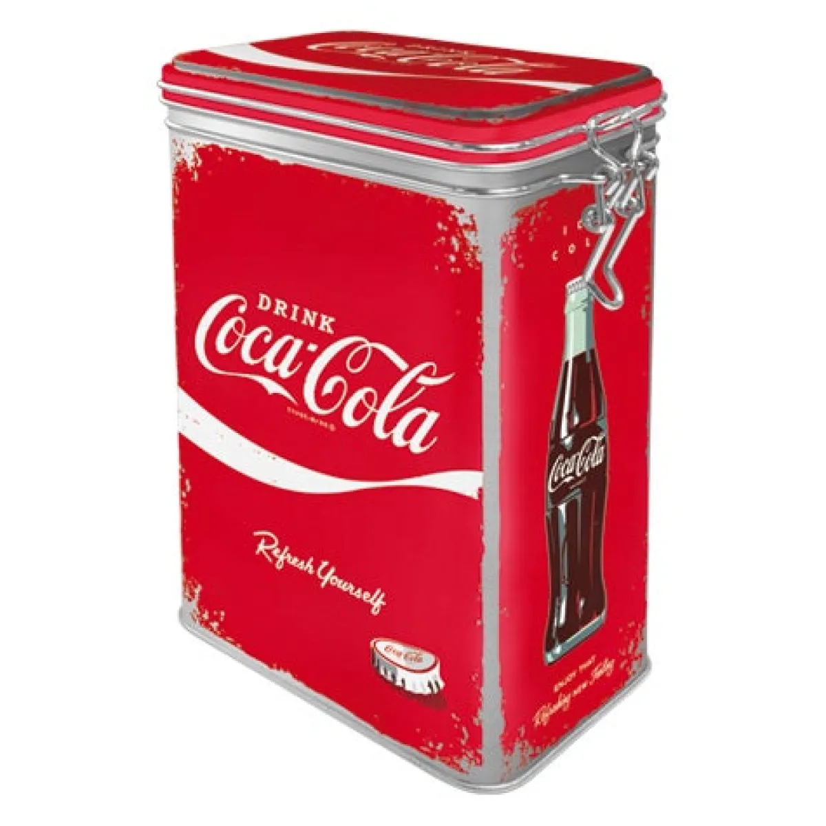 Säilytyspurkki klipsillä - Coca-Cola Refresh Yourself Hyllyt & Säilytys|Pinup-Kamaa