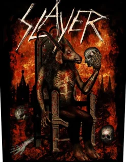 Discount Slayer Devil On Throne - Kangasmerkki, selkä Slayer|Selkämerkit