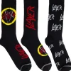 New Slayer: Logos - Sukkasetti kitararasiassa, 3-pack Sukat|Slayer
