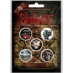 Outlet Slipknot Albums - Pinssi setti 5kpl Pinssit Ja Rintanapit|Slipknot