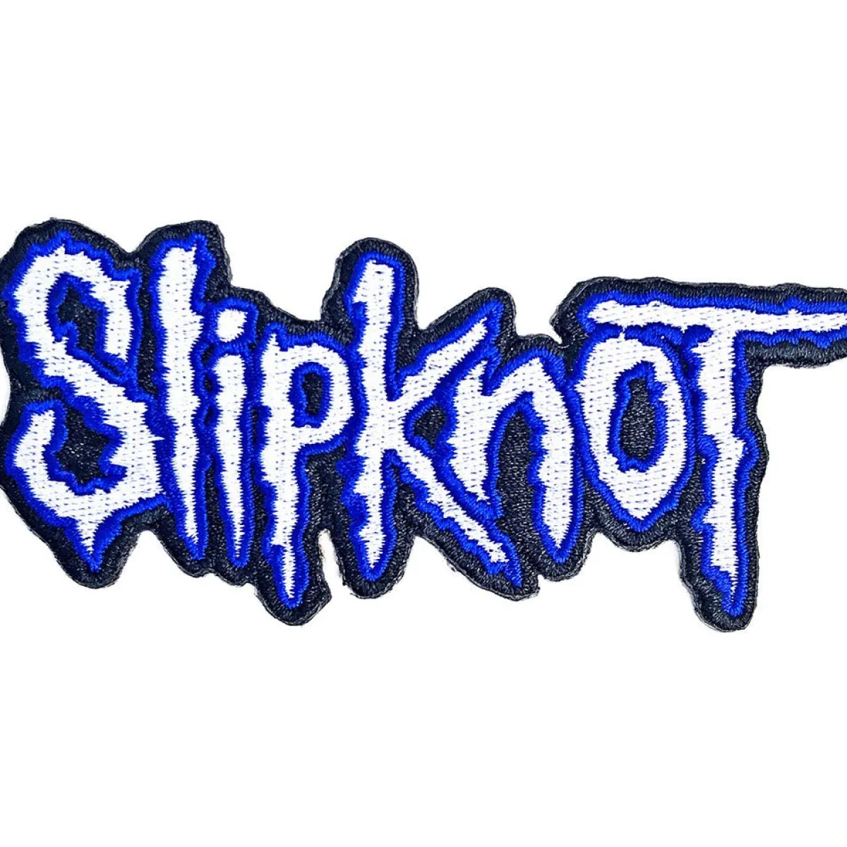 Clearance Slipknot cut out logo blue border - Kangasmerkki Haalarimerkit|Kangasmerkit