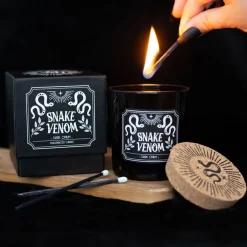 New Snake Venom Dark Opium - Tuoksukynttilä Kynttilät Ja Kynttilänjalat