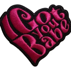 Sonny & Cher I Got You Babe Heart - Kangasmerkki Kangasmerkit|Sonny & Cher