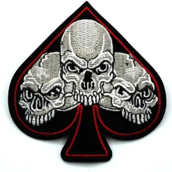 Sale Spade skulls - Kangasmerkki Rockabilly|Kangasmerkit