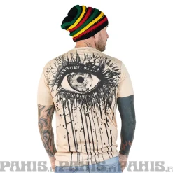 Discount Splatter - T-paita, beige Hippikamaa|T-Paidat